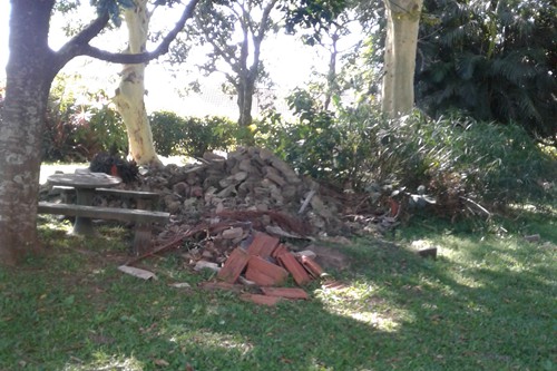 Garden before residents complained