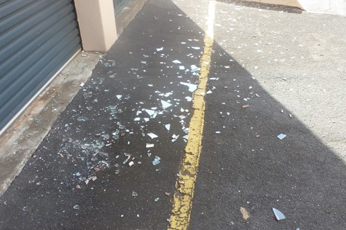 This glass pane could have killed somebody